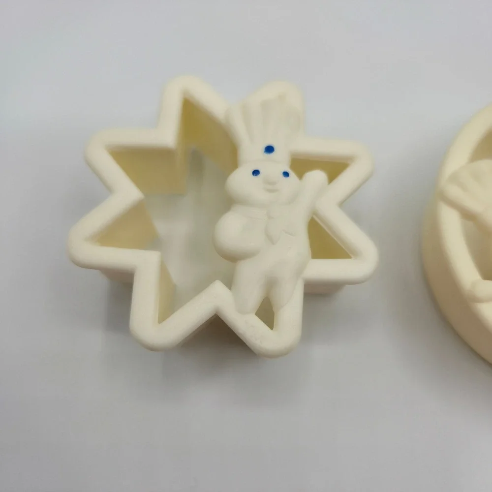 Vintage 70's Pillsbury Doughboy Cookie Cutters give away Star Moon Heart Diamond